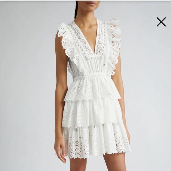 Ulla Johnson White Lace Eyelet Dress - Picture 7 of 7